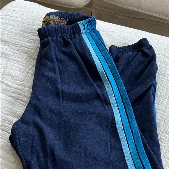 Aviator Nation 5 STRIPE SWEATPANTS - NAVY // BLUE - Picture 3 of 6